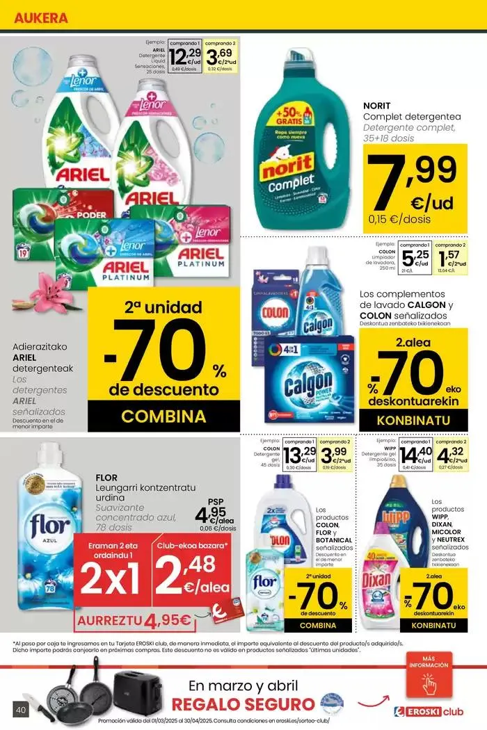 Catálogo de AUKERA OFERTA EROSKI CENTER 10 de abril al 29 de abril 2025 - Página 40