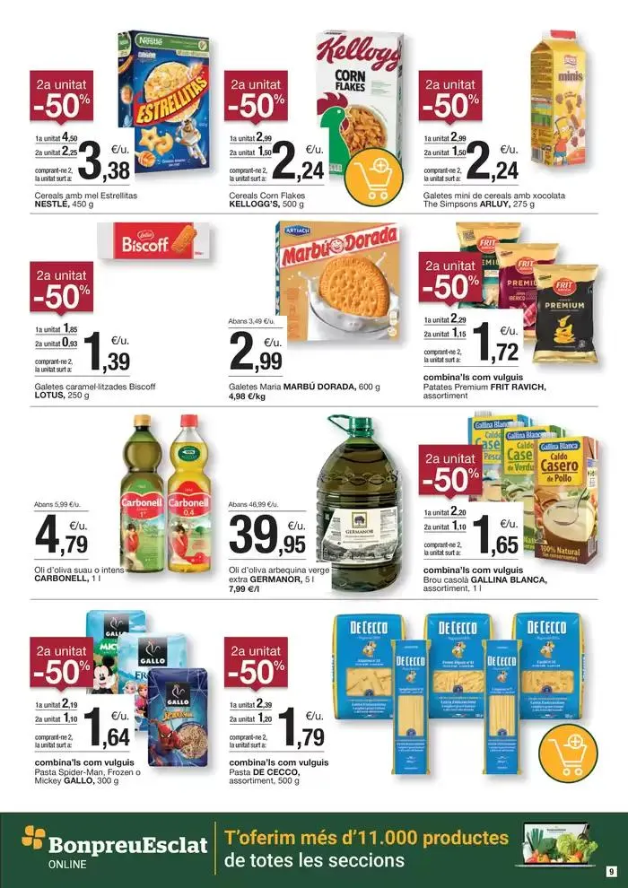 Catálogo de Ofertes vàlides de l’1 al 14 d’abril 1 de abril al 14 de abril 2025 - Página 9