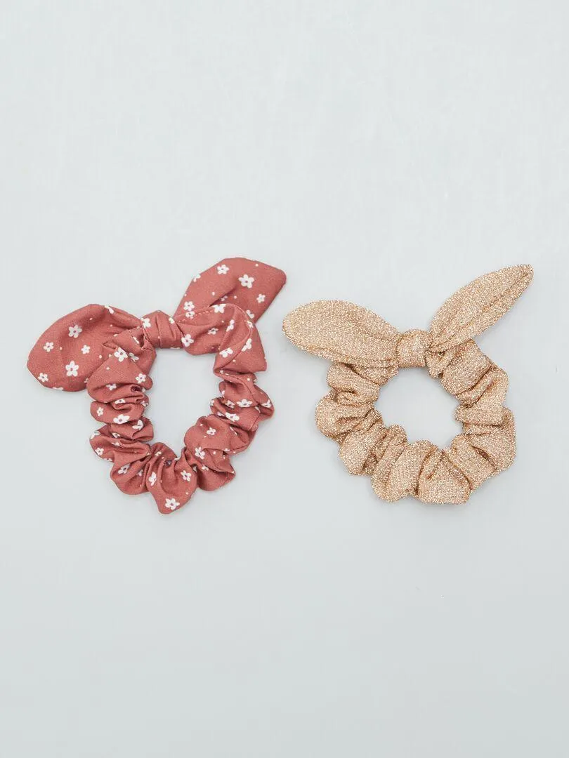 Pack de 2 coleteros con nudo - ROSA