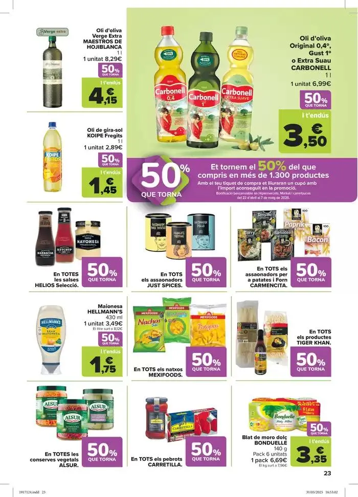 Catálogo de 50% QUE VUELVE + 3x2 10 de abril al 21 de abril 2025 - Página 23