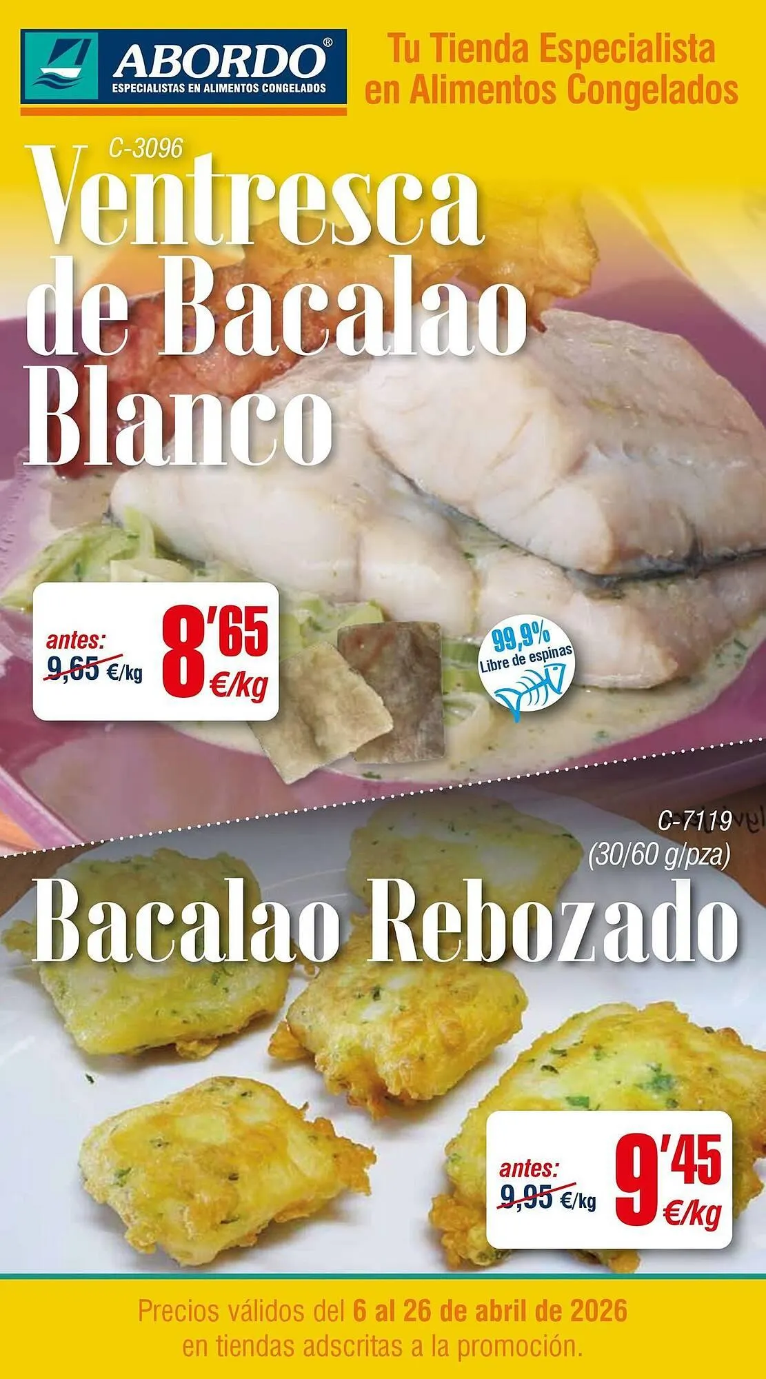 Catálogo de Folleto Abordo 8 de abril al 26 de abril 2026 - Página 1