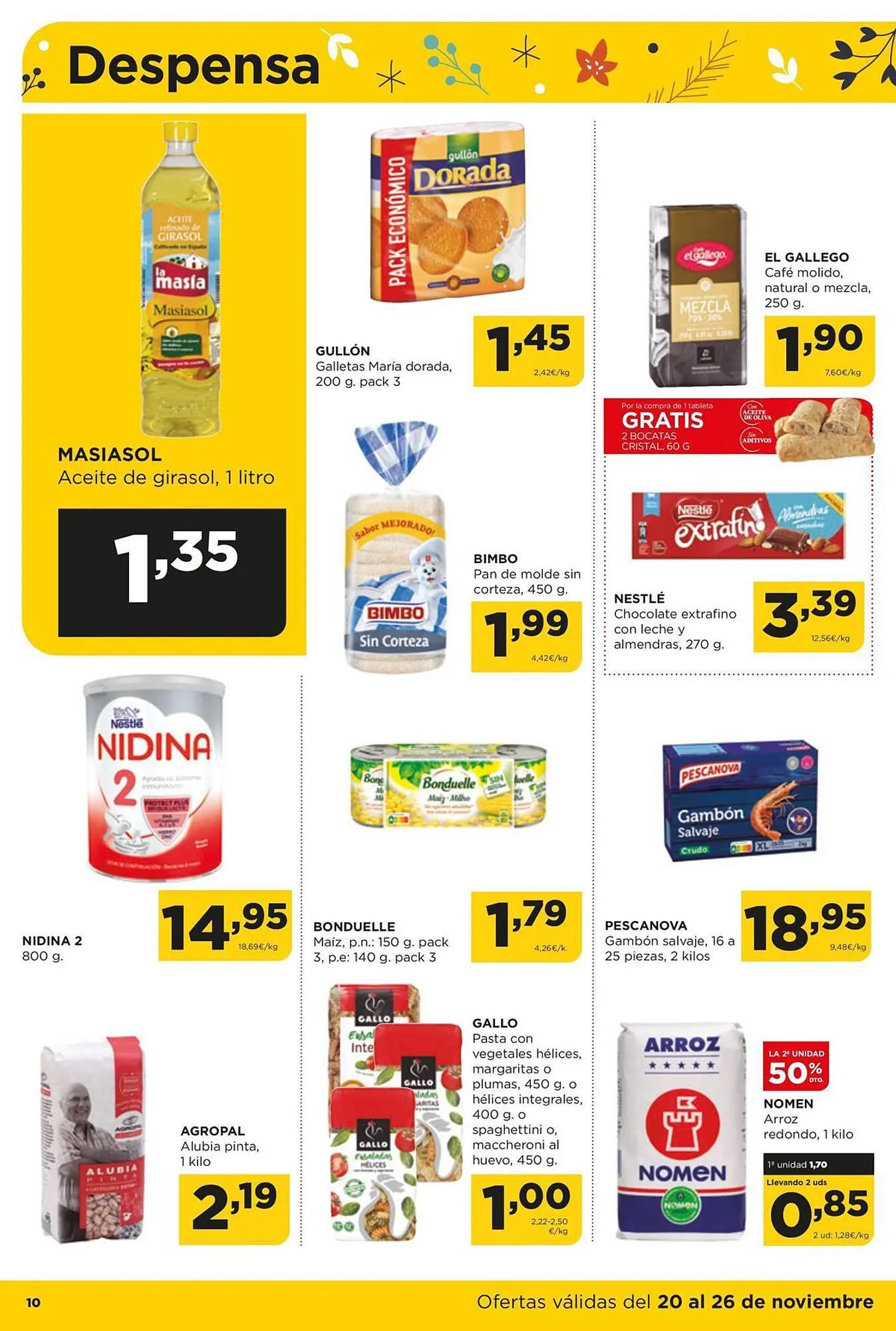 Catálogo de Folleto Alimerka 20 de noviembre al 26 de noviembre 2023 - Página 10