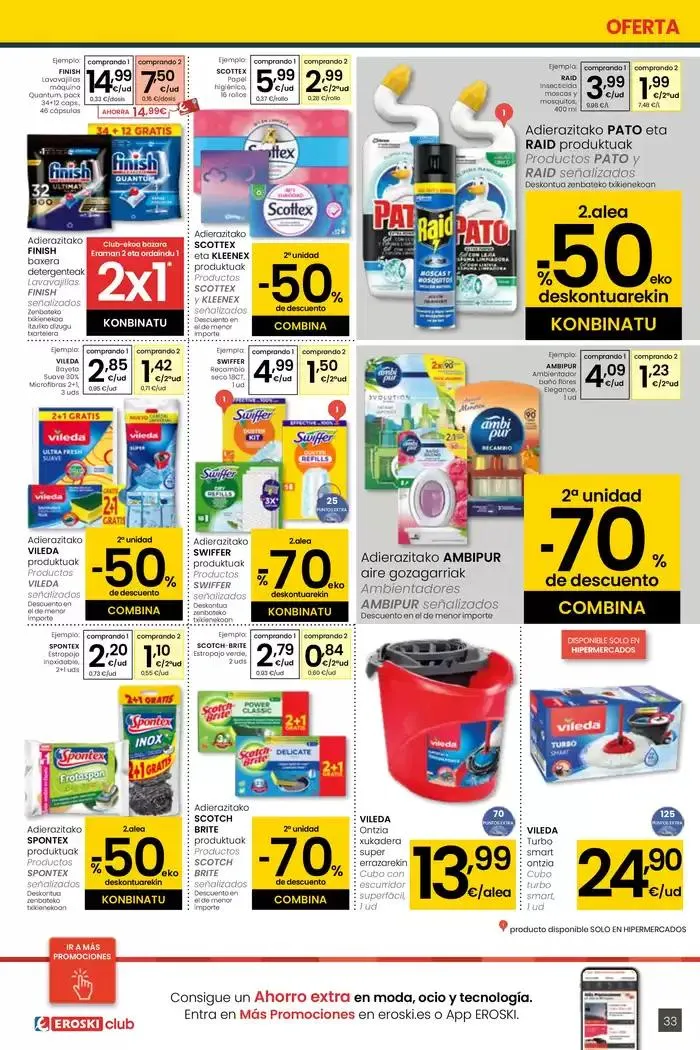 Catálogo de AUKERA OFERTA HIPERMERKATUAK EROSKI 2 de mayo al 13 de mayo 2025 - Página 33