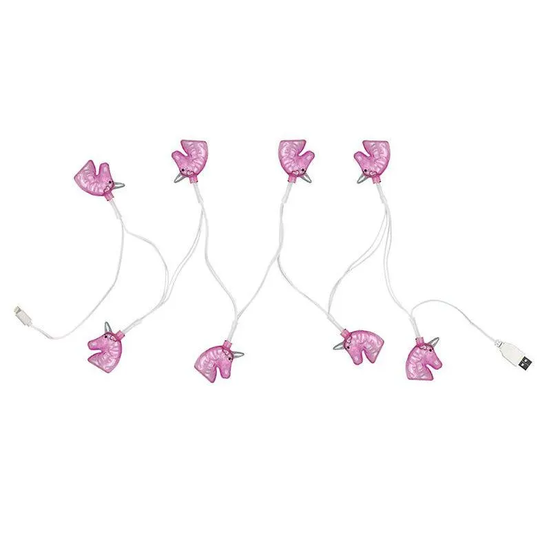 Cable micro usb con luz 1.2m - Unicornios