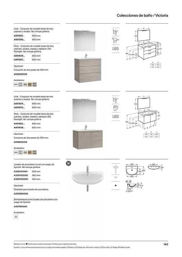 Catálogo de Colecciones de Baño, Muebles y Accesorios 9 de enero al 31 de diciembre 2025 - Página 145