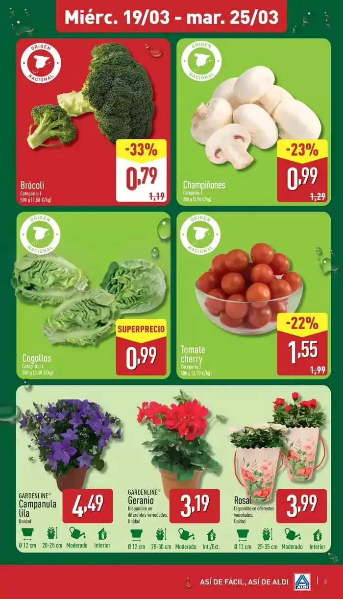 Catálogo de ¡Así de fácil, así de Aldi! 19 de marzo al 25 de marzo 2025 - Página 3