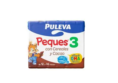 Preparado lácteo Puleva Peques cereales cacao pack 3