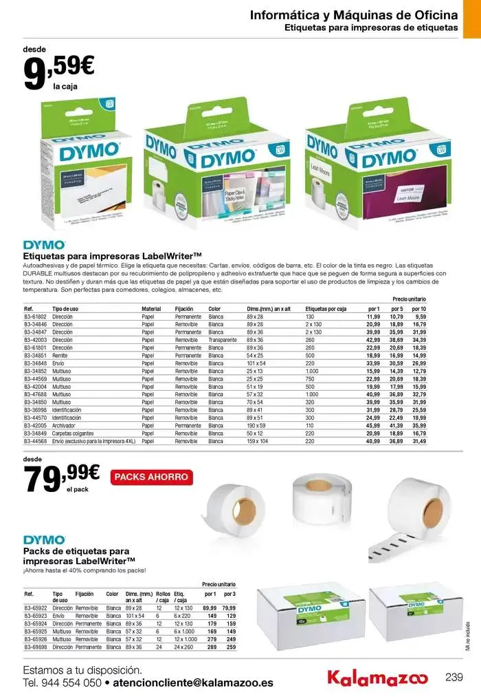 Catálogo de Staples Kalamazoo Catálogo General 9 de enero al 30 de septiembre 2025 - Página 239