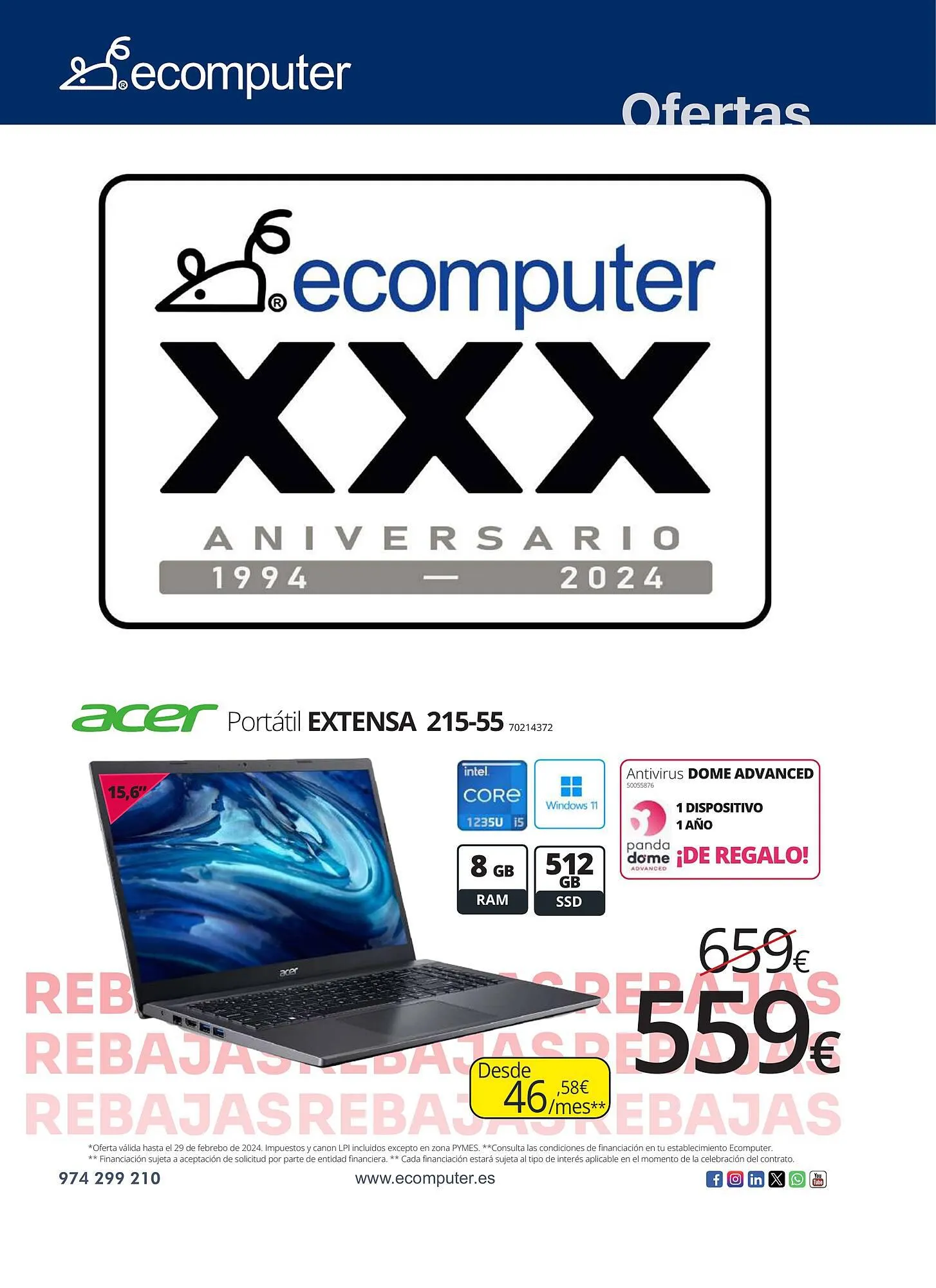 Catálogo de Folleto Ecomputer 2 de febrero al 29 de febrero 2024 - Página 