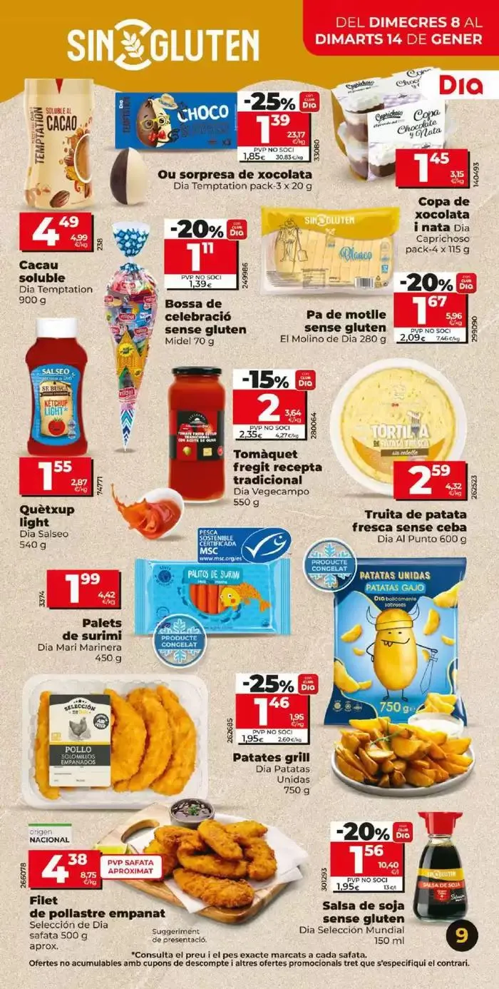 Catálogo de Nova qualitat Dia del 8 al 14 de gener 8 de enero al 14 de enero 2025 - Página 9