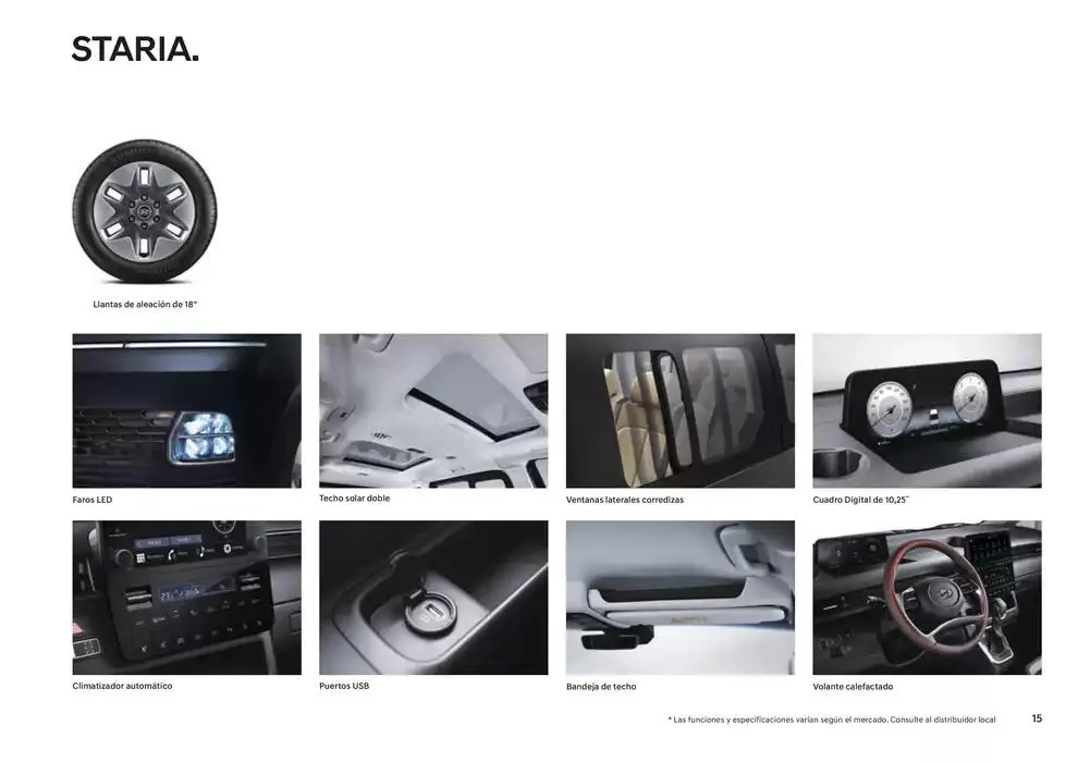 Catálogo de Hyundai - STARIA Híbrido eléctrico 23 de enero al 23 de enero 2026 - Página 15