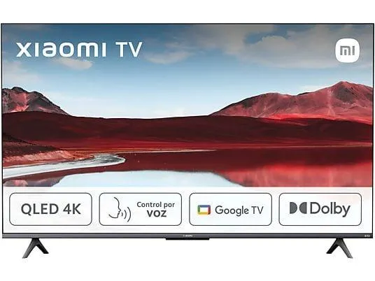 TV QLED 55" - Xiaomi A PRO 2025 55, QLED 4K, Smart TV (Google TV), Dolby Audio, Control por voz, Black