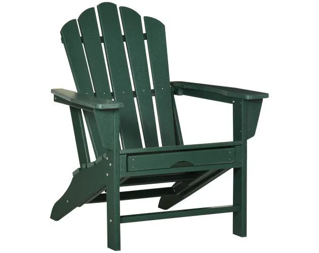 Silla Adirondack HDPE Verde Oscuro 78x135x95 cm