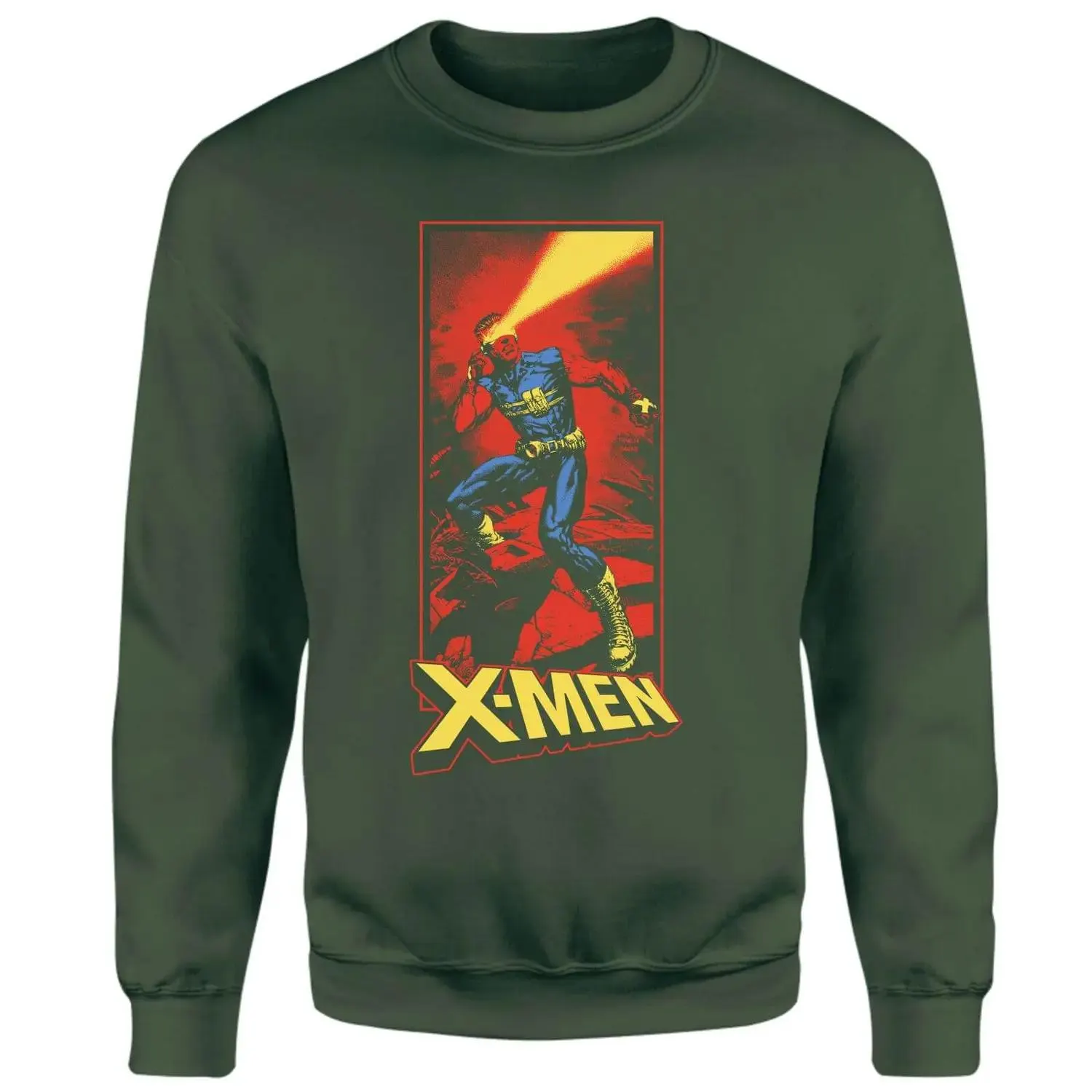 X-Men Cyclops Energy Beam Sweatshirt - Green