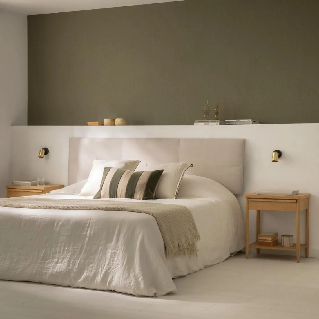 Cabecero tapizado 180 perla