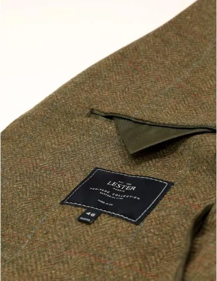 Chaqueta tweed rutland Verde