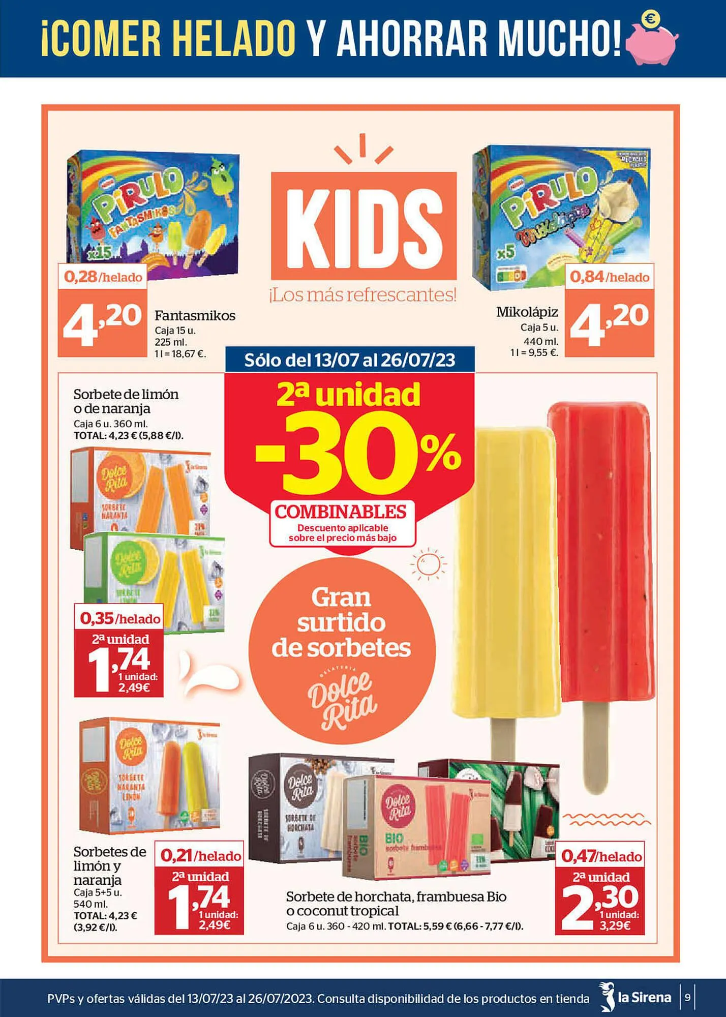 Catálogo de Folleto La Sirena 13 de julio al 26 de julio 2023 - Página 9