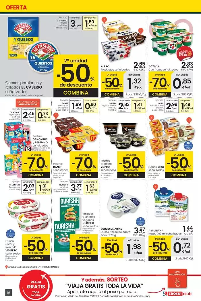 Catálogo de Más de 2000 productos, SIEMPRE A BUEN PRECIO HIPERMERCADOS EROSKI 30 de enero al 11 de febrero 2025 - Página 16