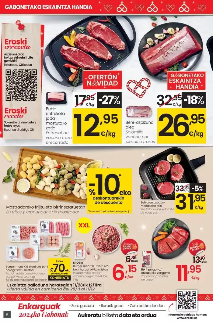 Catálogo de Gabonetako eskaintza handi SUPERMERKATUAK EROSKI CENTER 28 de noviembre al 17 de diciembre 2024 - Página 8