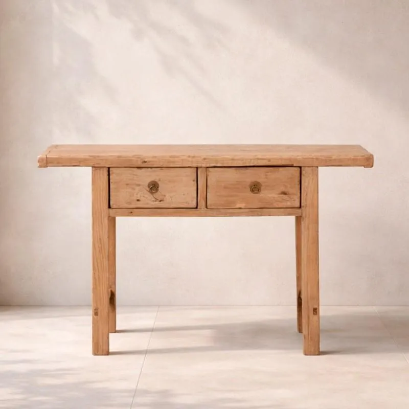 Console two drawers · Recycled wood