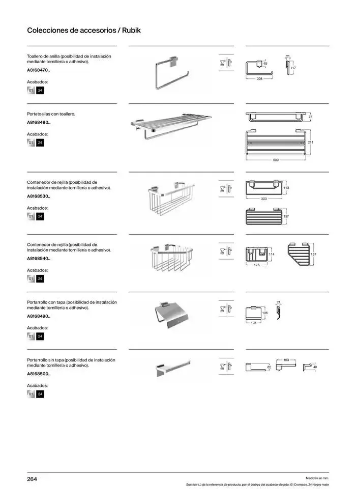 Catálogo de Colecciones de Baño, Muebles y Accesorios 9 de enero al 31 de diciembre 2025 - Página 266