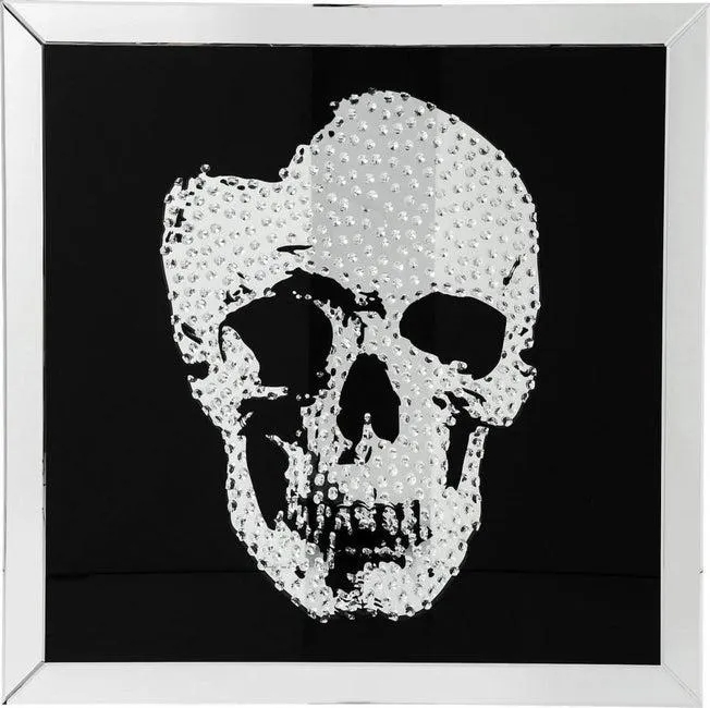 Cuadro Frame Mirror Skull 100x100cm
