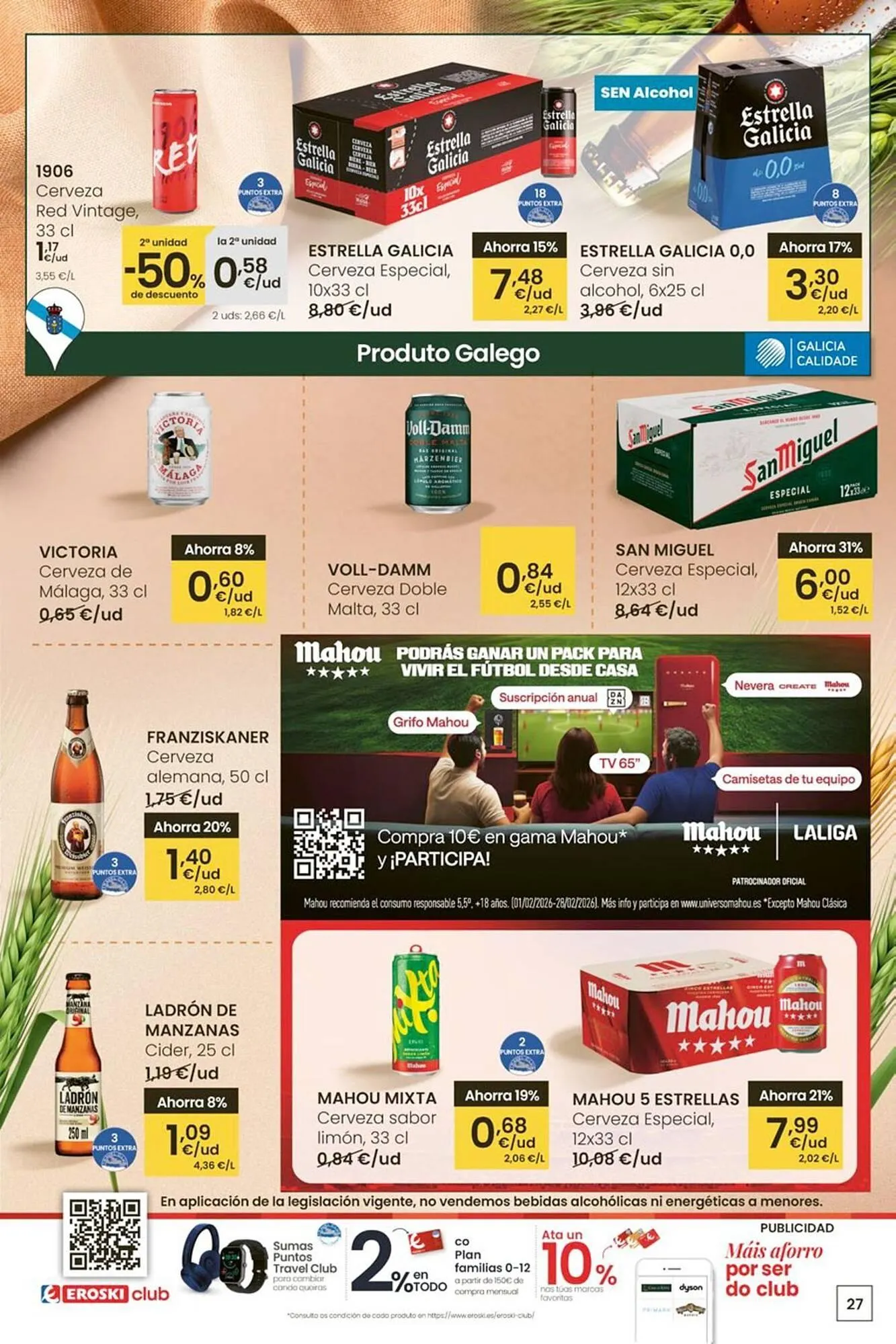 Catálogo de Folleto Eroski 12 de febrero al 25 de febrero 2026 - Página 27