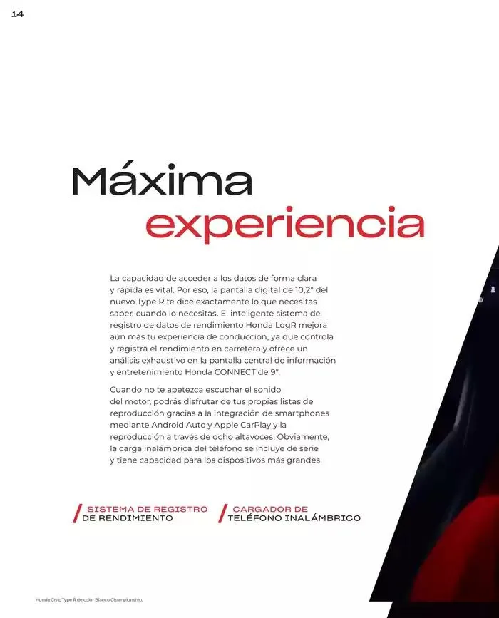 Catálogo de Honda Civic-Type R 30 de agosto al 30 de junio 2025 - Página 14