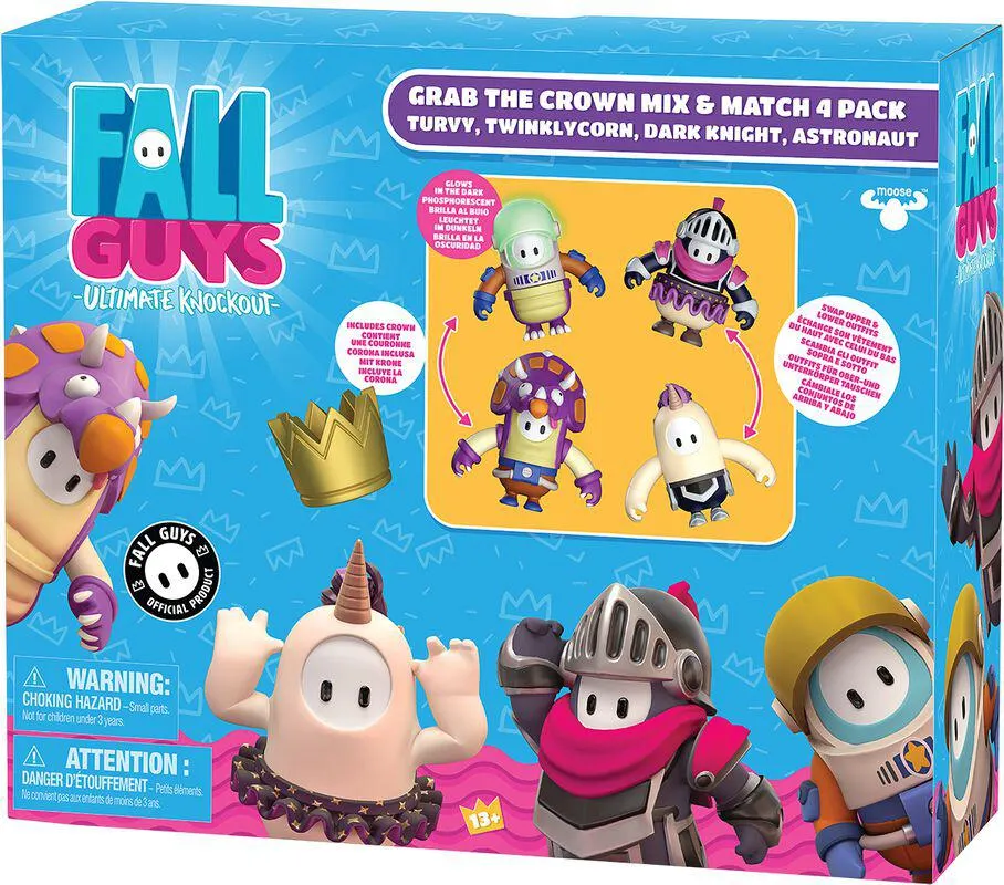 "Set of four mix & match figures" Figura Acción multicolor de Fall Guys