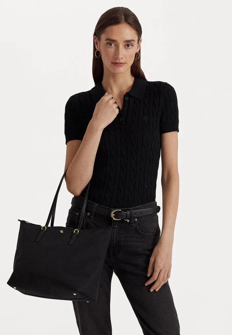 NYLON MEDIUM KEATON TOTE BAG - Bolso shopping - black