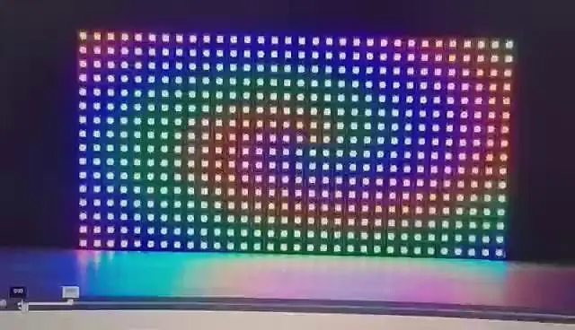 ws2812b rgbic 5050smd panel de matriz led 256 píxeles direccionable individualmente pantalla led digital programable panel de matriz fpcb flexible para arduino imagen de frambuesa video texto dc5v