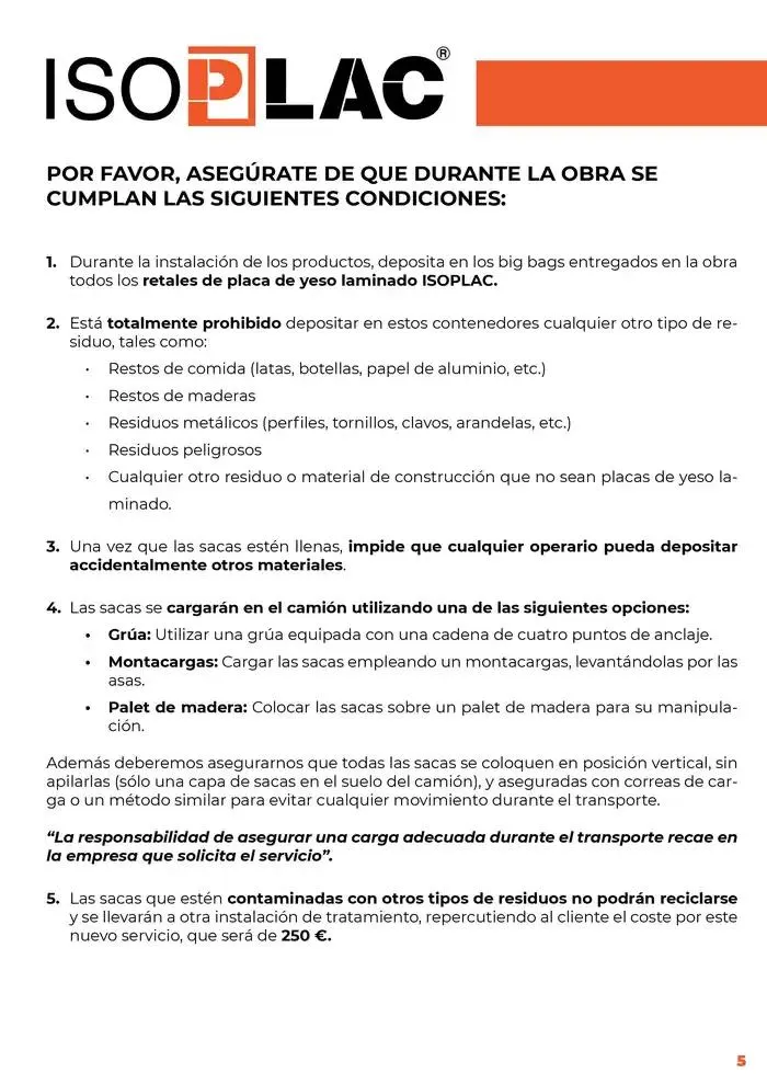 Catálogo de Nuevo servicio de reciclaje placa ISOPLAC 1 de octubre al 31 de diciembre 2024 - Página 5