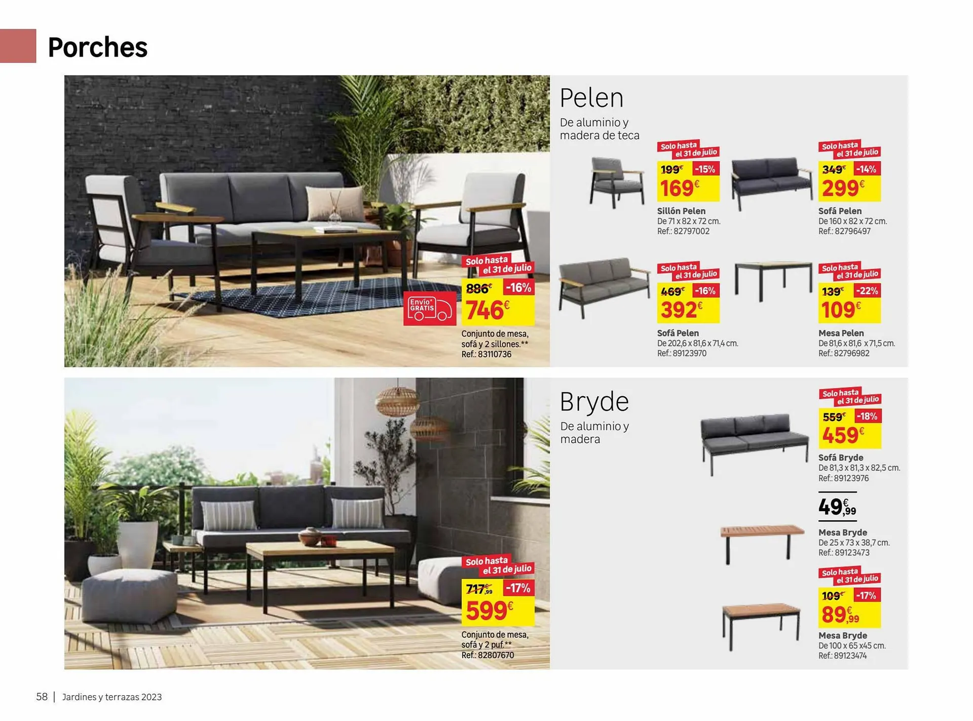 Catálogo de Folleto Leroy Merlin 9 de junio al 31 de julio 2023 - Página 58