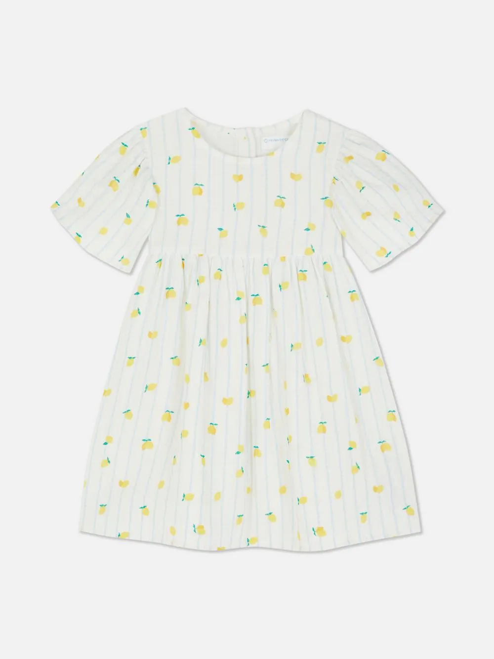 Vestido de punto smock de manga corta