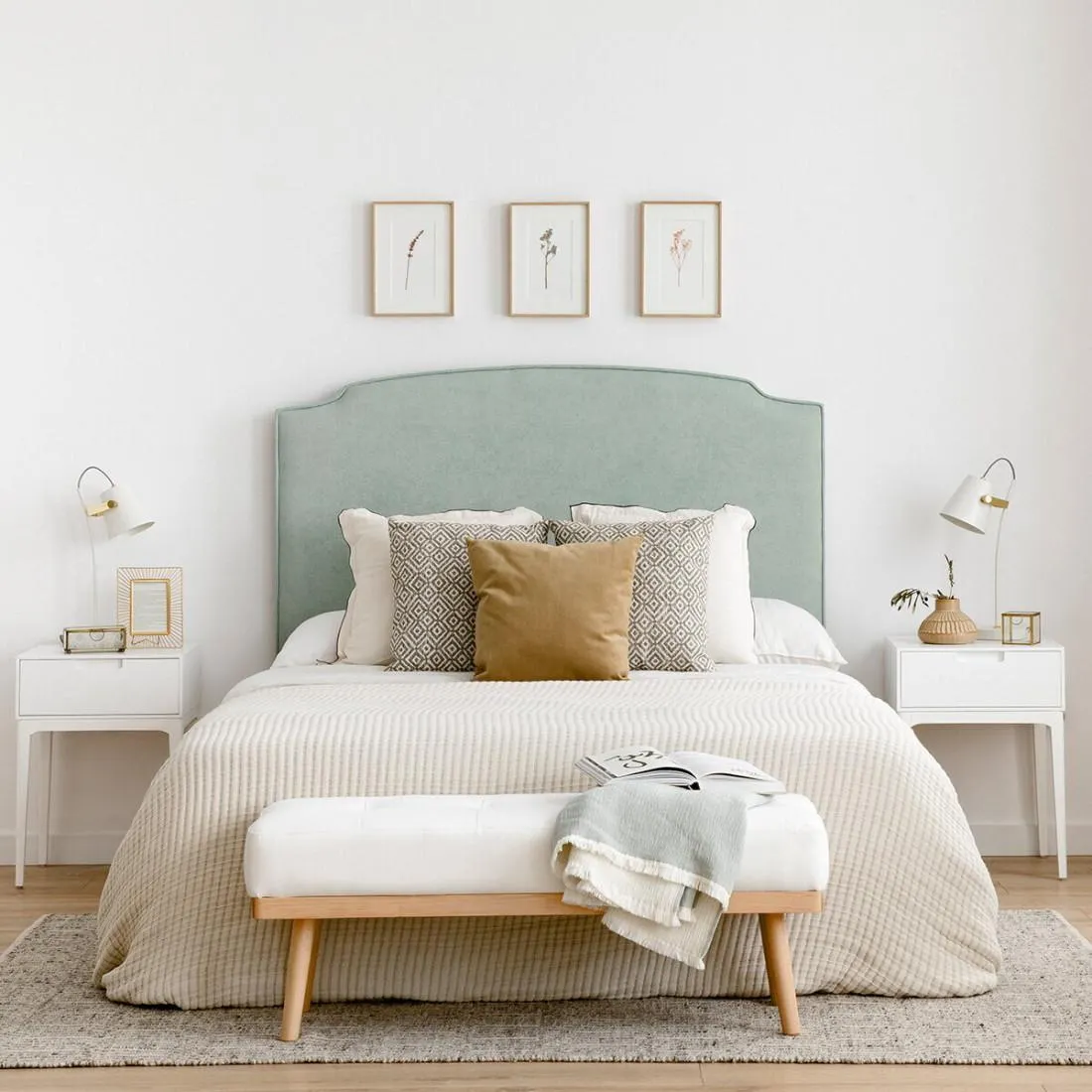 Cabecero tapizado personalizable