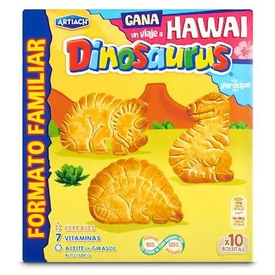 Galletas de cereales con vitaminas Artiach Dinosaurus caja 411 g