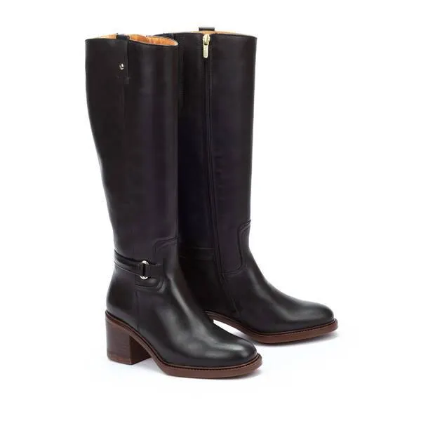 HUESCA bota alta de mujer con tacón cuadrado