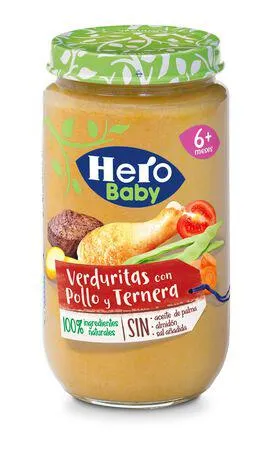 Tarro Hero baby verdura pollo ternera desde 6meses 235g