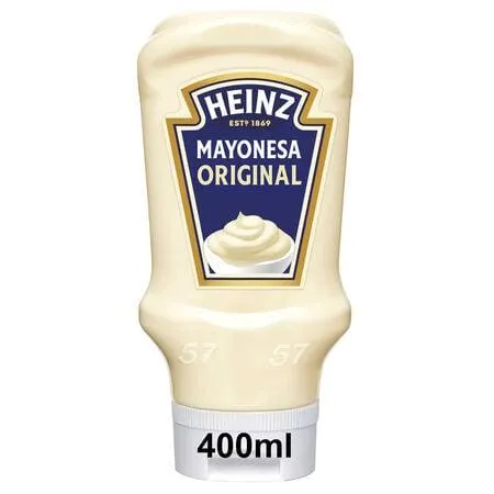Mayonesa bocabajo Heinz 400ml