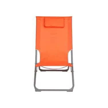 Silla plegable para jardín o playa curacao naranja 100 kg.