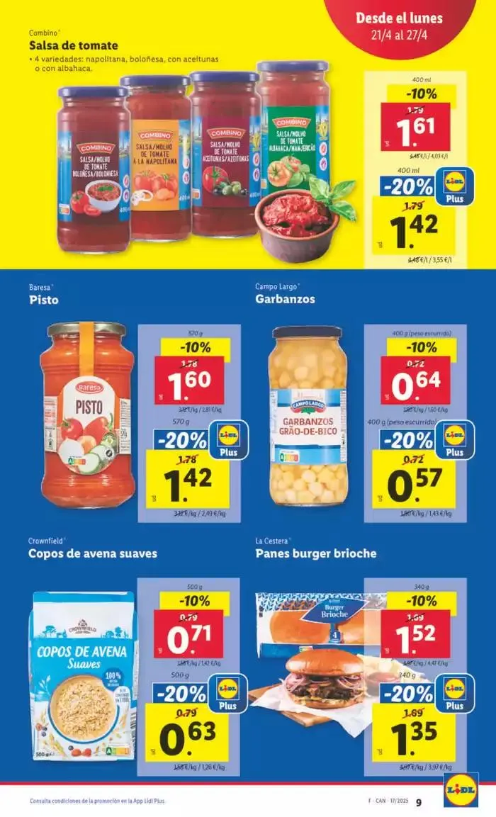 Catálogo de № 1 PRECIO - Ofertas válidas del 21/04 al 27/04 21 de abril al 27 de abril 2025 - Página 9