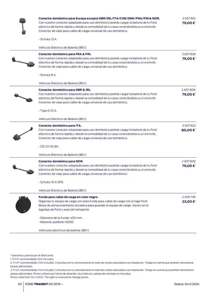Catálogo de Ford de accesorios Transit Van 13 de noviembre al 13 de noviembre 2025 - Página 5