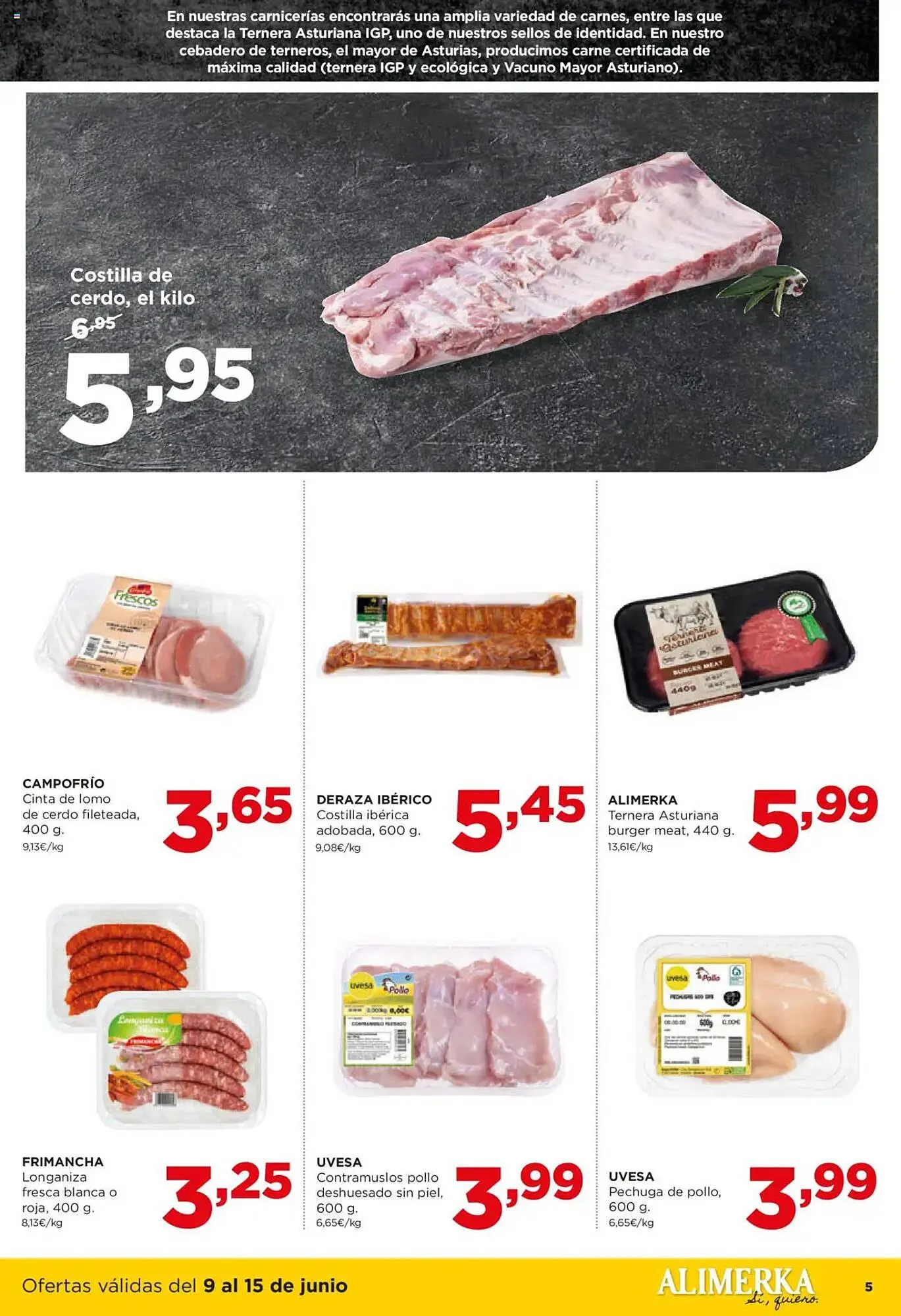 Catálogo de Folleto Alimerka 9 de junio al 15 de junio 2025 - Página 5