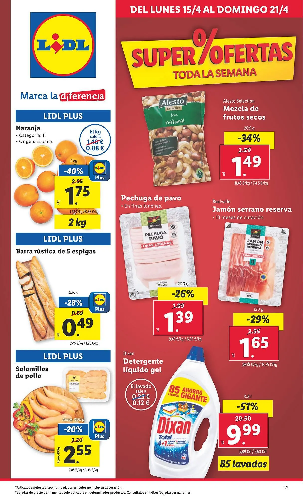 Catálogo de Folleto Lidl 15 de abril al 21 de abril 2024 - Página 1