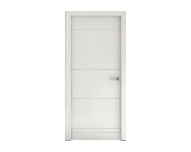 Puerta de Interior Munich blanca izquierda 203x72,5 cm
