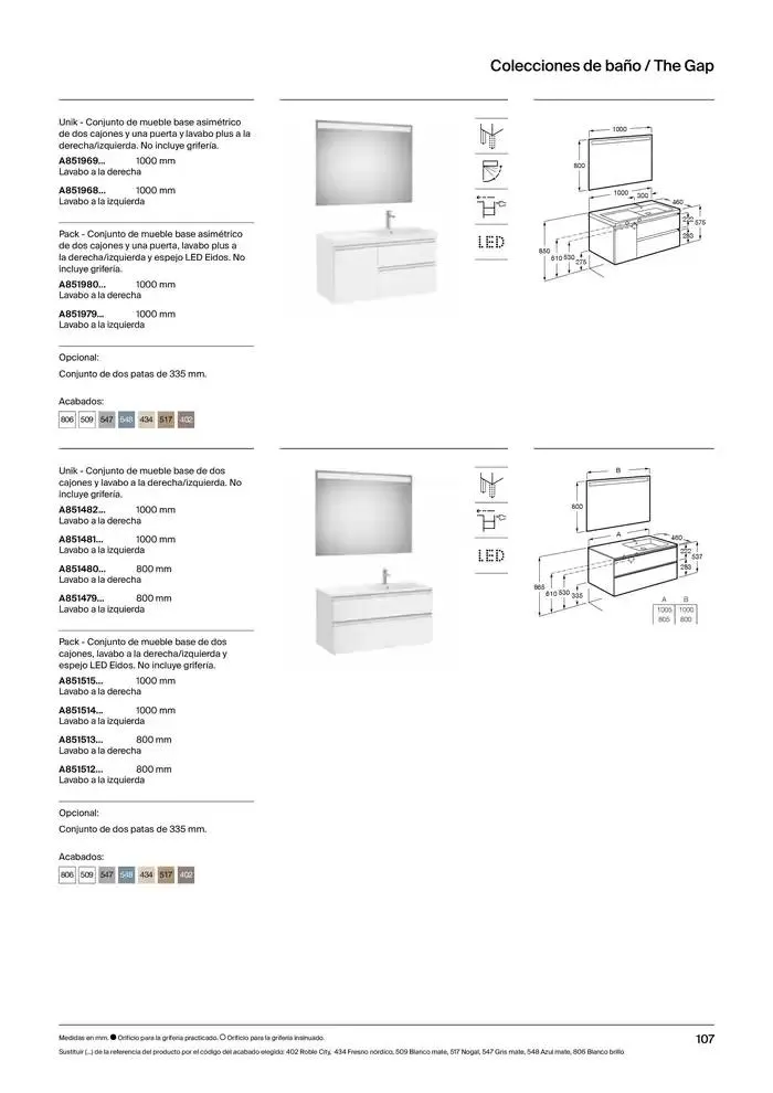 Catálogo de Colecciones de Baño, Muebles y Accesorios 9 de enero al 31 de diciembre 2025 - Página 109
