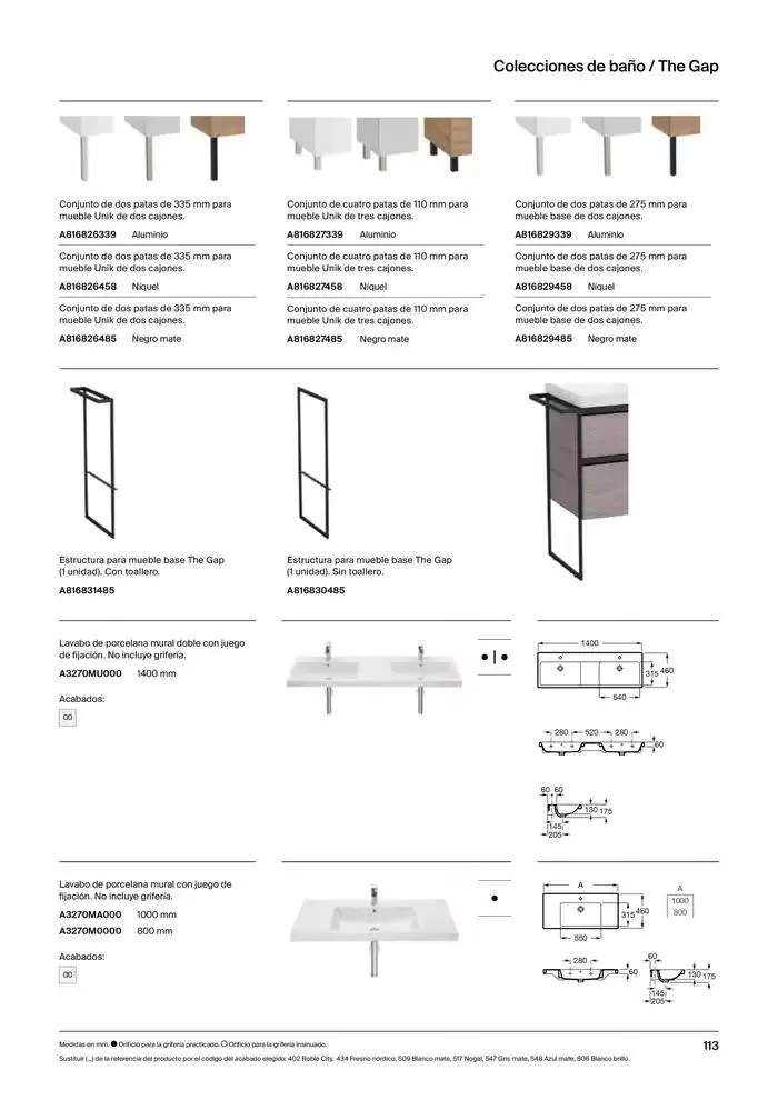 Catálogo de Colecciones de Baño, Muebles y Accesorios 9 de enero al 31 de diciembre 2025 - Página 115
