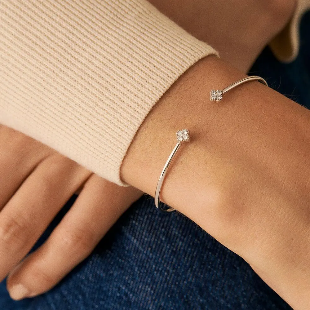 Pulsera rígida BELOVED - Cristal / Plateado