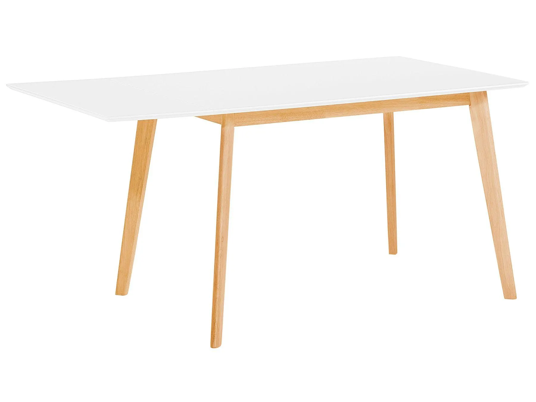Mesa de comedor extensible MEDIO Blanco 120/155 cm 80 cm