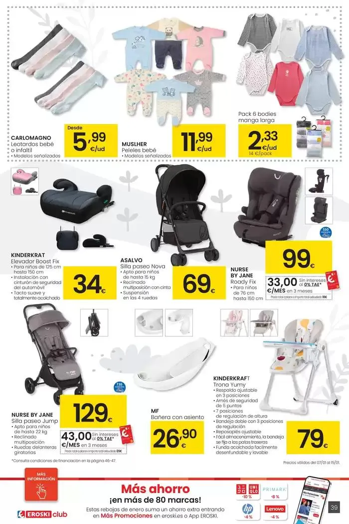 Catálogo de Más de 2000 productos, SIEMPRE A BUEN PRECIO HIPERMERCADOS EROSKI 4 de enero al 14 de enero 2025 - Página 39